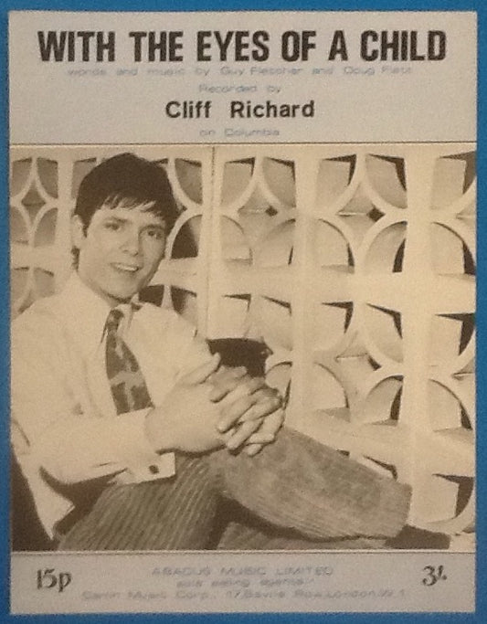 Cliff Richard With The Eyes Of A Child Original Mint Sheet Music 1969