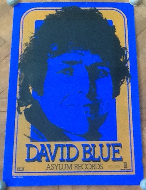 David Blue Stories Original Promo Poster Asylum Records 1971