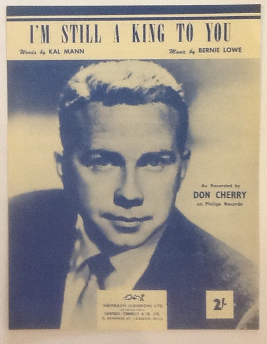 Don Cherry I'm Still A King To You Original Mint Sheet Music 1956