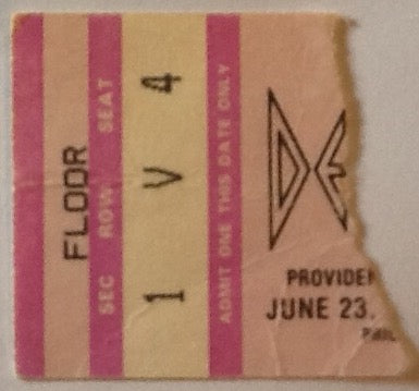 Def Leppard Uriah Heep Krokus Original Used Concert Ticket Civic Center Providence 1983