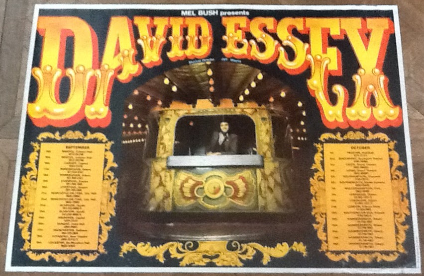 David Essex Original Concert Tour Gig Poster UK Tour 1975