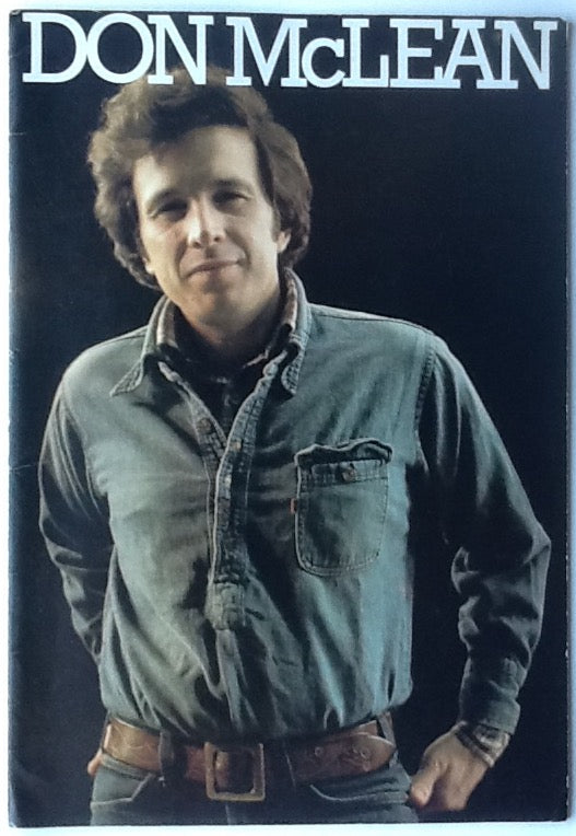 Don McLean Original Concert Programme UK Tour 1978