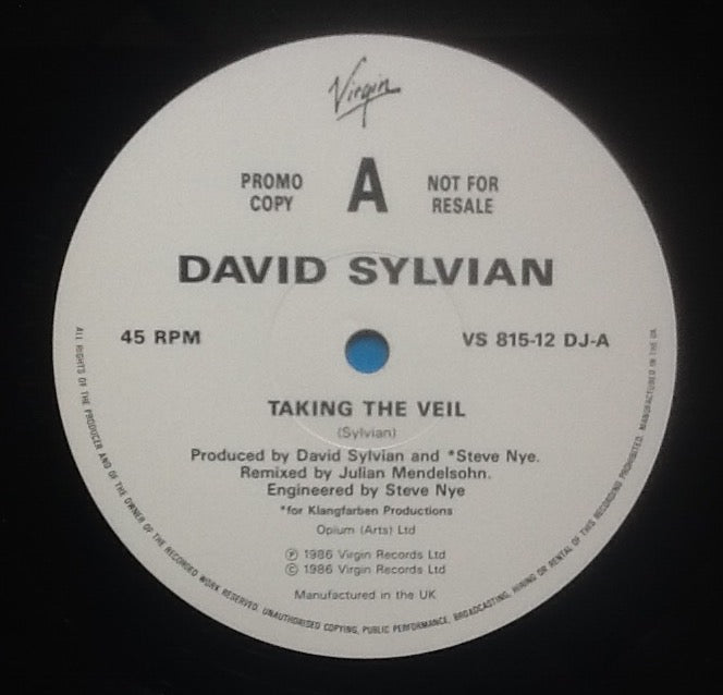 David Sylvian Japan 3 Track 12" DJ Promo Vinyl Single UK