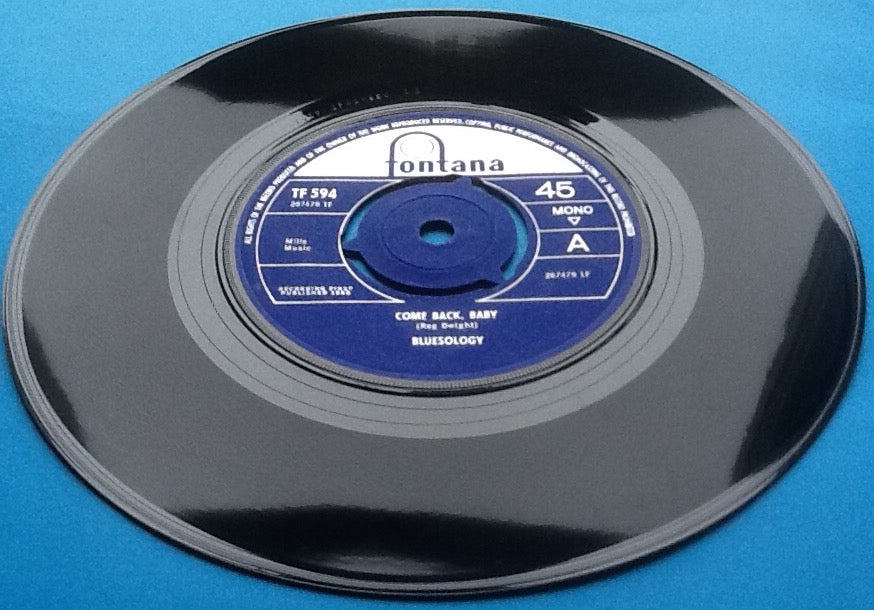 Elton John Bluesology 7" 45 Come Back Baby Fontana 1965