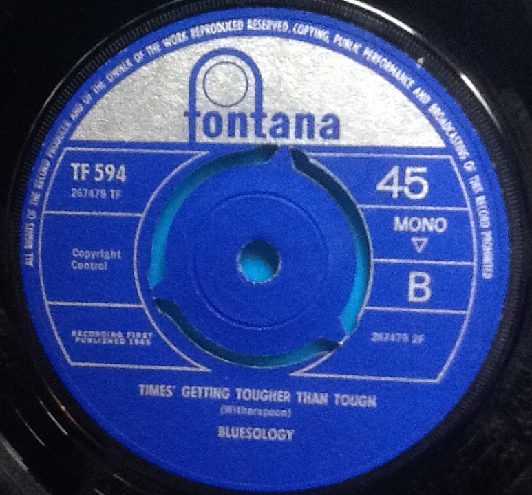 Elton John Bluesology 7" 45 Come Back Baby Fontana 1965