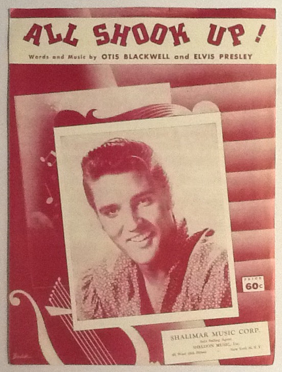 Elvis Presley All Shook Up Original Sheet Music 1957