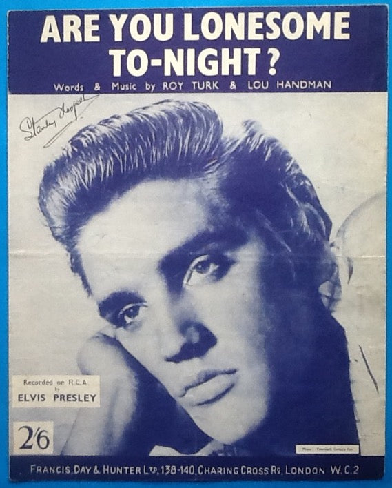 Elvis Presley Are You Lonesome Tonight? Original Sheet Music