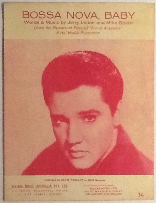 Elvis Presley Bossa Nova, Baby Original Sheet Music 1962