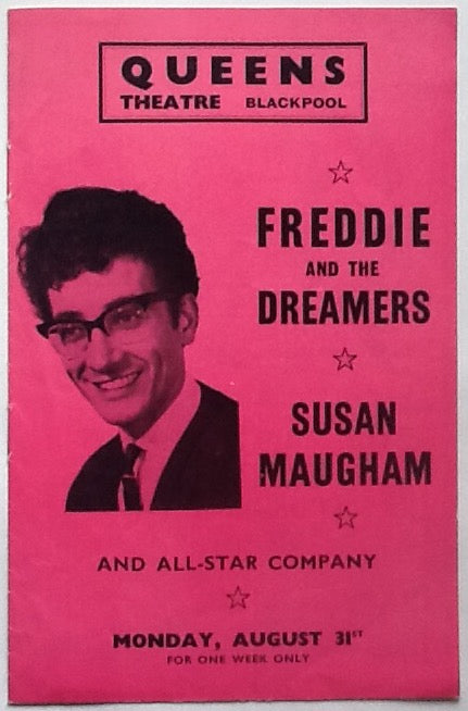 Freddie & the Dreamers Susan Maughan Original Concert Programme Queens Theatre Blackpool 1964