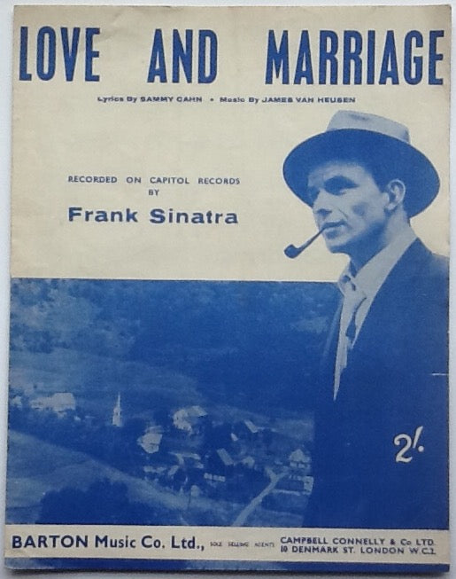 Frank Sinatra Love and Marriage Original Sheet Music Capitol 1965