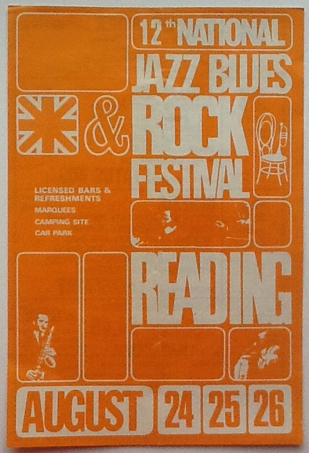 Genesis Faces Concert Handbill Flyer 12th National Jazz Blues Rock Festival Reading 1973
