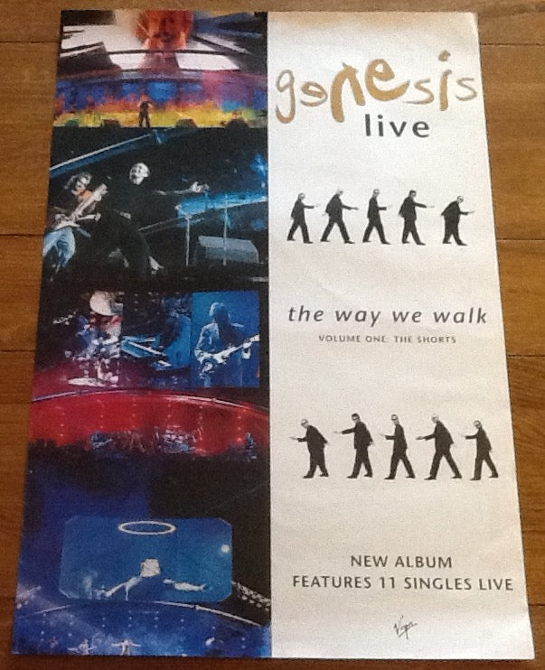 Genesis The Way We Walk Volume 1 The Shorts Promo Virgin Poster 1992