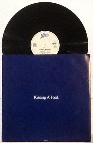 George Michael Kissing A Fool NMint 3 Track 12” Picture Sleeve Vinyl Single UK 1988