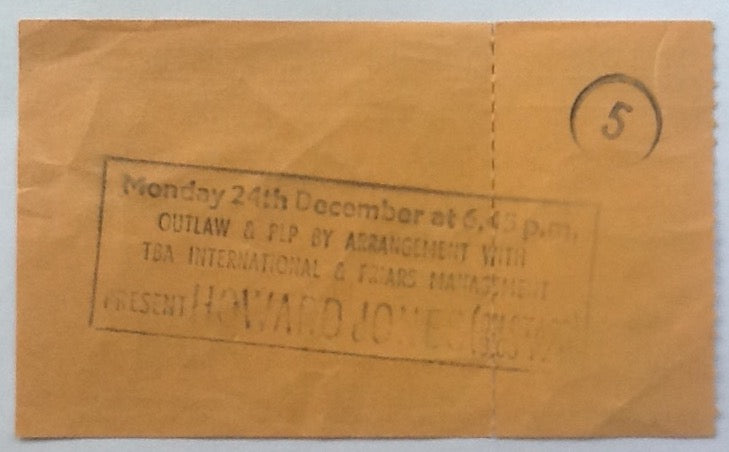 Howard Jones Original Unused Concert Ticket Hammersmith Odeon London 1984