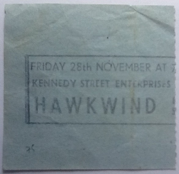 Hawkwind Original Used Concert Ticket Hammersmith Odeon London 1986