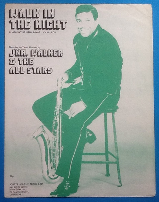 Jnr Walker & The All Stars Walk In The Nighr Sheet Music 1971