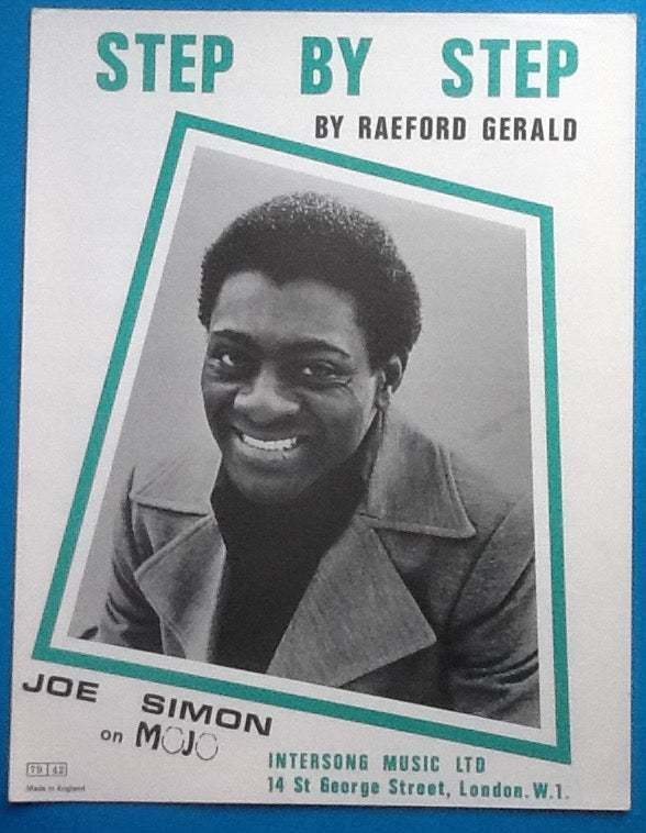 Joe Simon Step By Step Sheet Music 1973