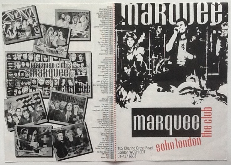 Johnny Thunders Texas Original Concert Handbill Flyer Marquee Club London Feb 1989