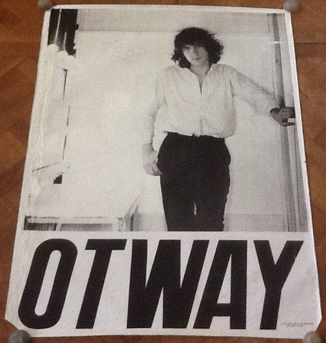 John Otway Promo Autographed Signed Black - White Poster 1970s