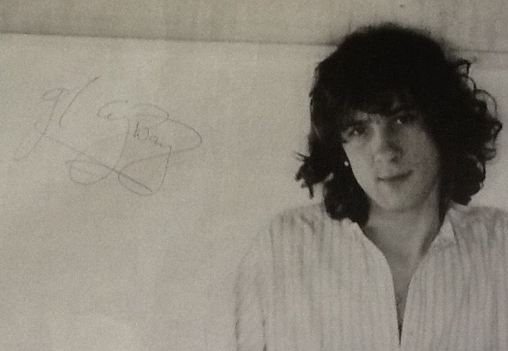 John Otway Promo Autographed Signed Black - White Poster 1970s