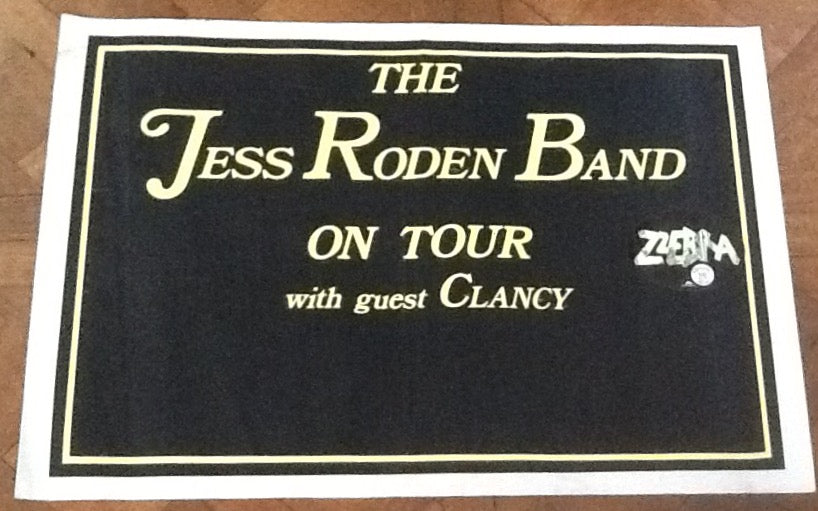 Jess Roden Band Zzebra Original Concert Tour Gig Poster UK Tour 1975