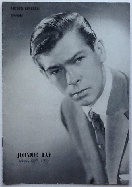 Johnnie Ray Original Concert Programme De Montfort Hall Leicester 1959
