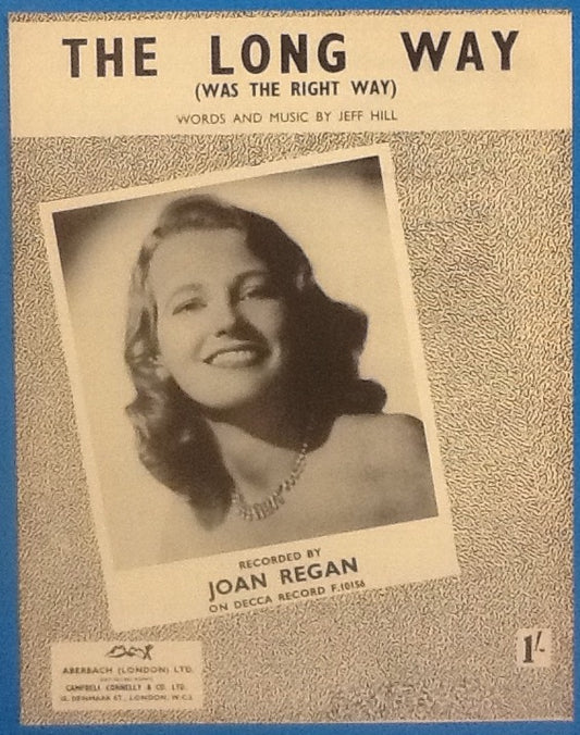 Joan Regan The Long Way Original Mint Sheet Music 1953