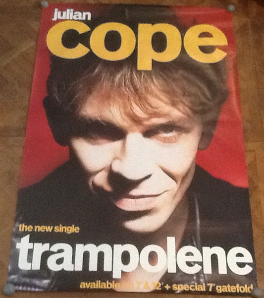 Julian Cope Trampolene Original Promo Billboard Poster Island Records 1987