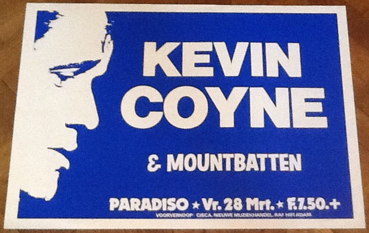 Kevin Coyne Original Concert Tour Gig Poster Paradiso Club Amsterdam 1980
