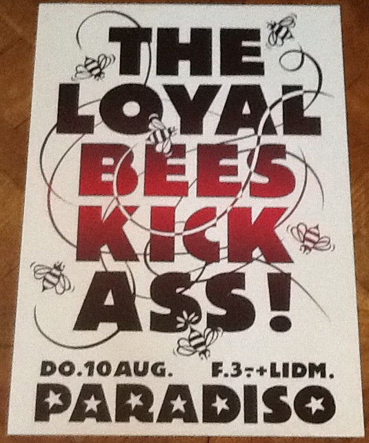 Loyal Bees Original Concert Tour Gig Poster Paradiso Club Amsterdam 1978