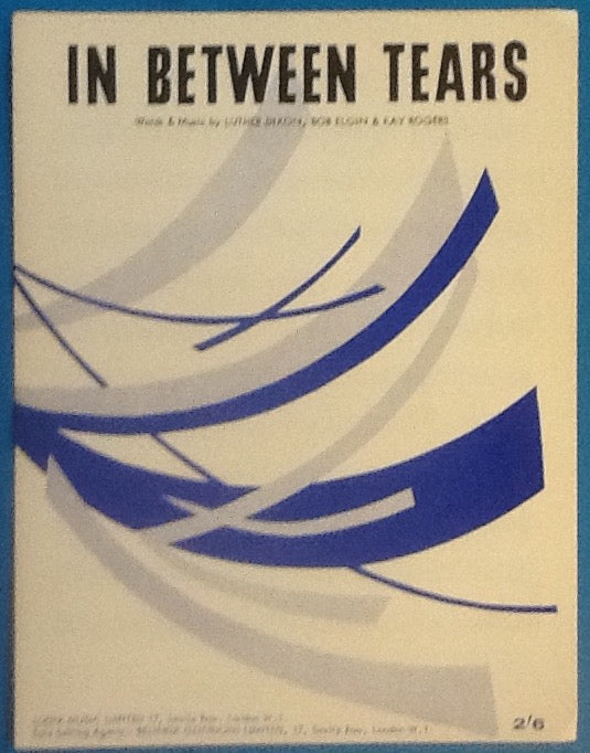 Luther Dixon In Between Tears Original Mint Sheet Music 1961