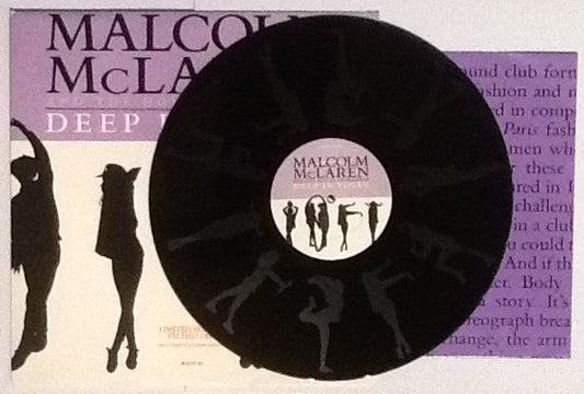 Malcolm McLaren Deep In Vogue NMint 2 Track Limited Edition Etched 12” Vinyl Single with Poster U.K. 1990