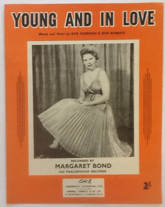 Margaret Bond Young And In Love Original Mint Sheet Music 1957