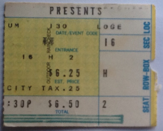 Moody Blues Original Concert Ticket Forum Los Angeles 1974