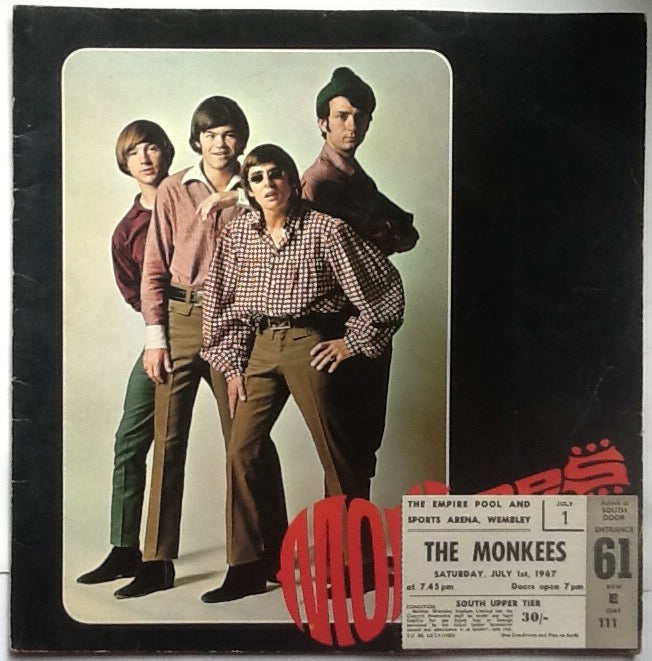 Monkees Lulu Echoes Original Concert Programme and Ticket Wembley London 1967