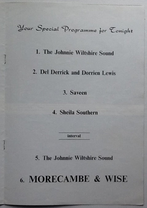 Eric Morecambe Ernie Wise Original Concert Programme UK Tour 1970
