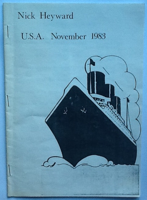 Nick Hayward Tour Itinerary Booklet USA Tour November 1983