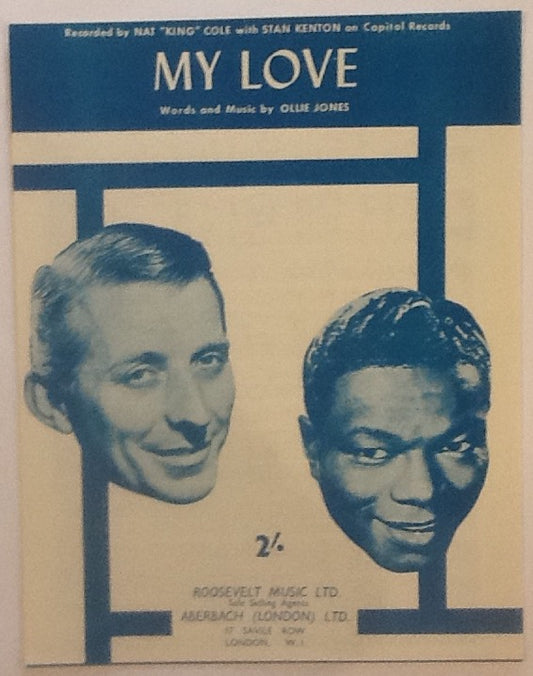 Nat "King" Cole Stan Kenton My Love Original Mint Sheet Music 1959