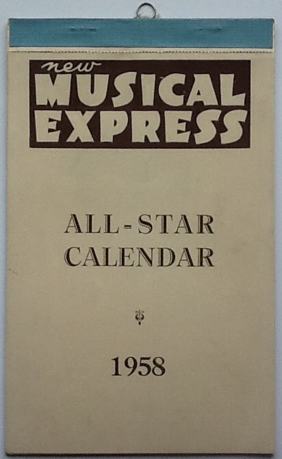 Elvis Presley Lonnie Donegan New Musical Express NME All Star Calendar 1958