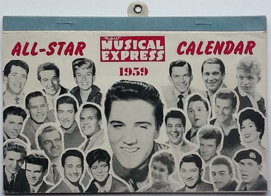 Elvis Presley Lonnie Donegan New Musical Express NME All Star Calendar 1959