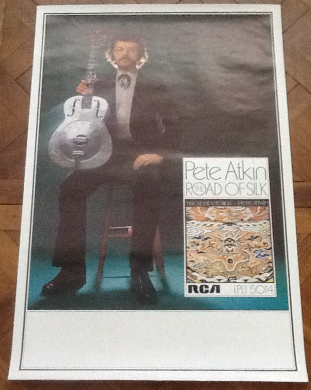 Pete Atkin The Road of Silk Original Promo Concert Tour Poster 1974
