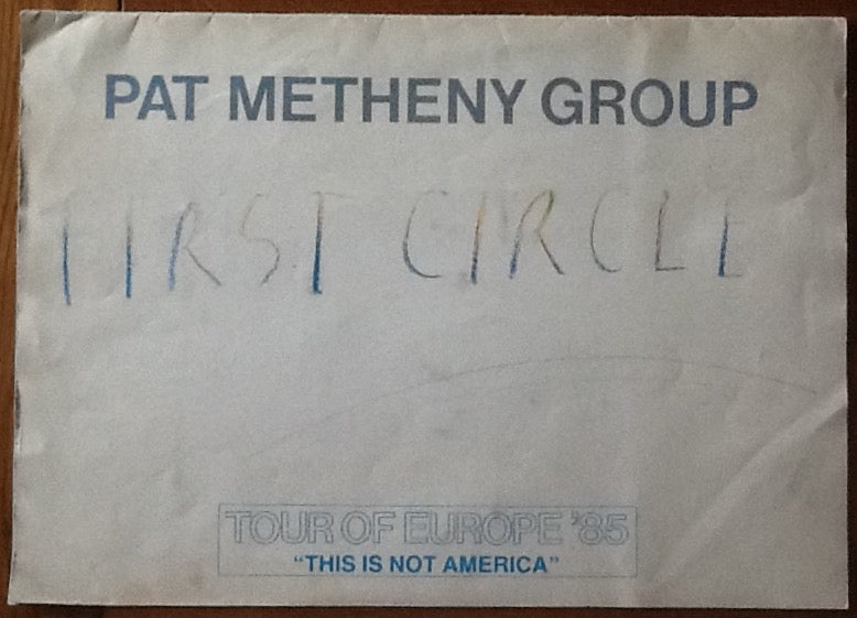 Pat Metheny Original Concert Programme Tour of Europe 1985
