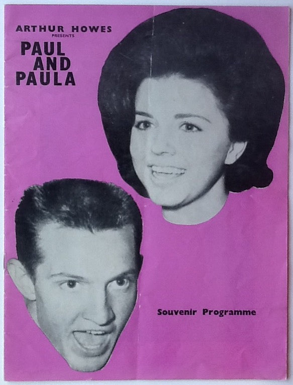 Paul & Paula Jet Harris Tony Meehan Original Concert Programme UK Tour 1963