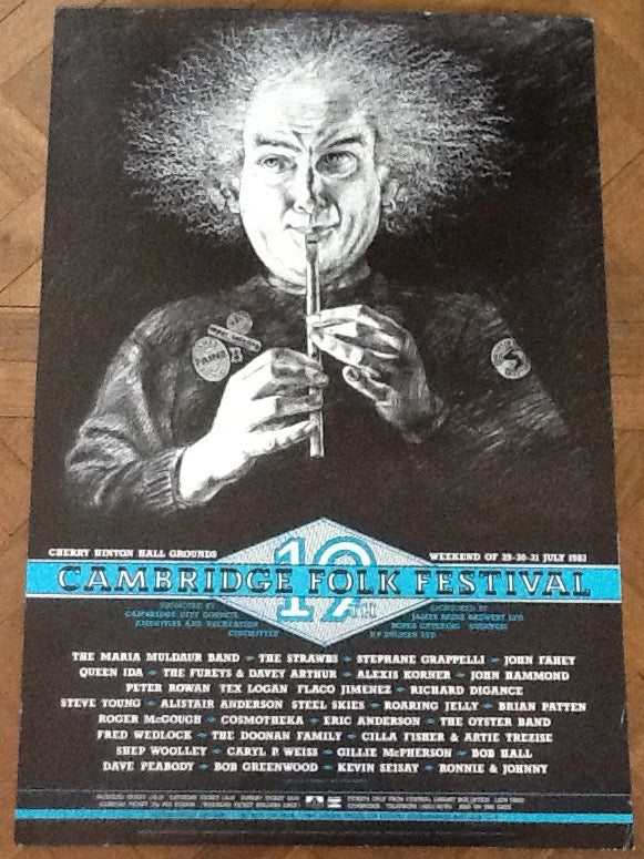 12th Cambridge Folk Festival Concert Poster 1983