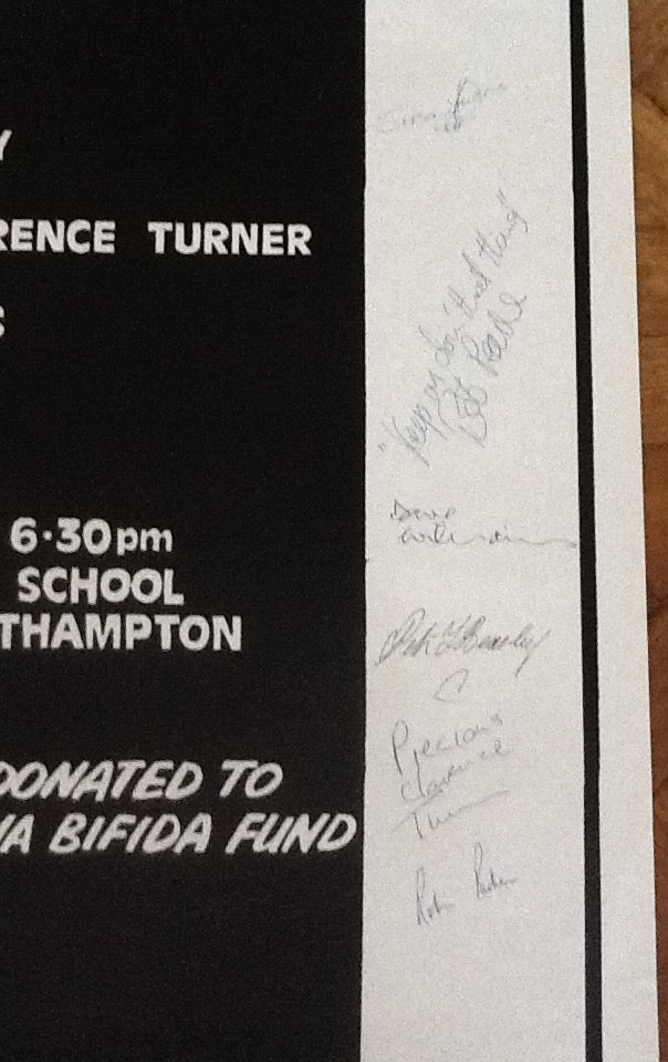 Hightown Folk Blues Signed Concert Gig Poster Southampton 1974