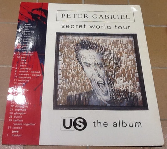 Peter Gabriel Us Album & Secret World Tour Promo In-Store Shop Display 1993