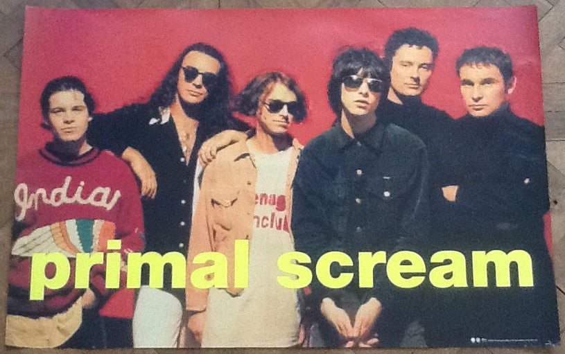 Primal Scream Screamadelica Original Promo Poster Sire Records 1992