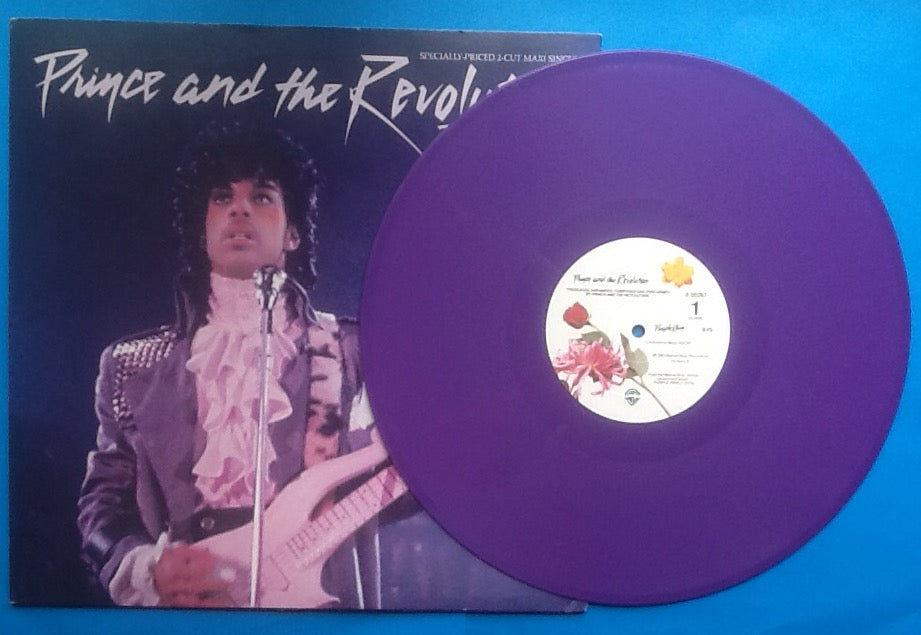 Prince Purple Rain 2 Track 12" NMint Picture Sleeve Purple Vinyl USA 1984