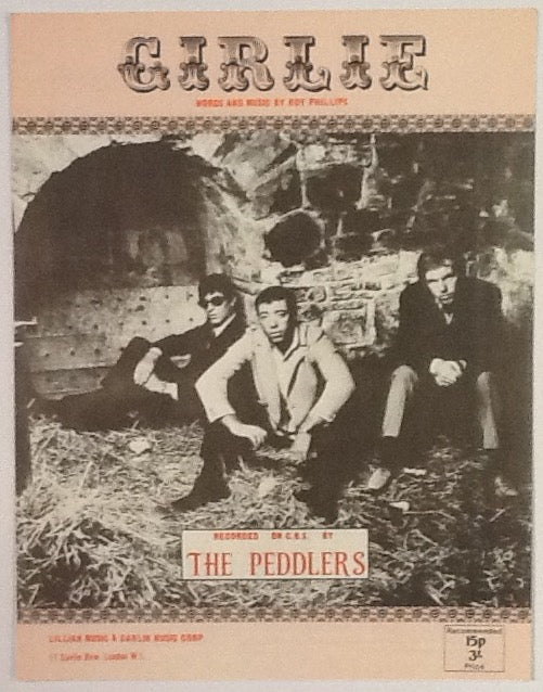 Peddlers Girlie Original Mint Sheet Music 1970