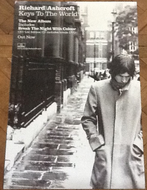 Richard Ashcroft Keys To The World Original 2 Sided Promo Poster Parlophone 2006